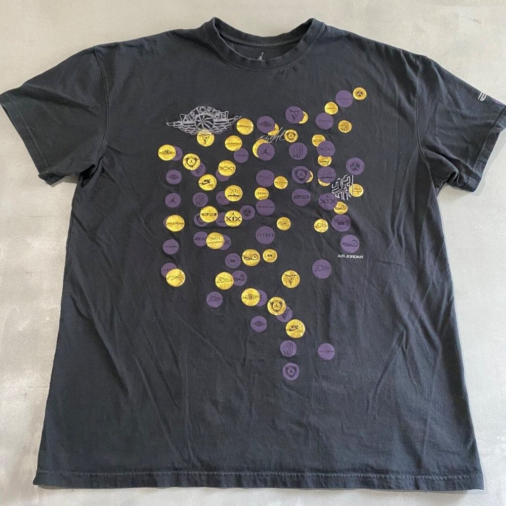 Air Jordan T‎ Shirt Mens Size 3XL black Graphic Air Jordan embroidery jump man